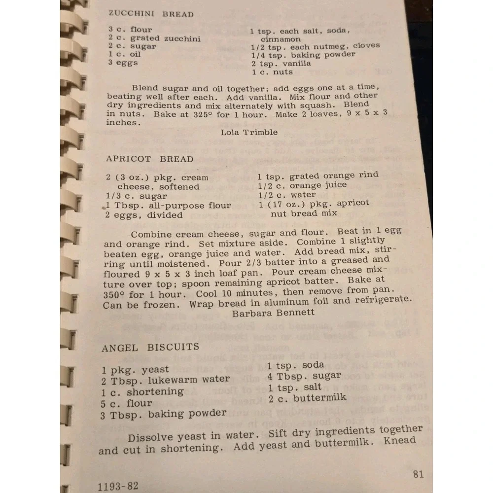 Vintage 1981 Cookbook United Methodist Pierson FL Everything in Good Taste